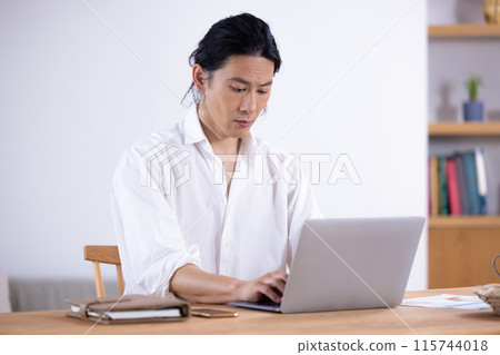 Man working from home Man working from home 115744018