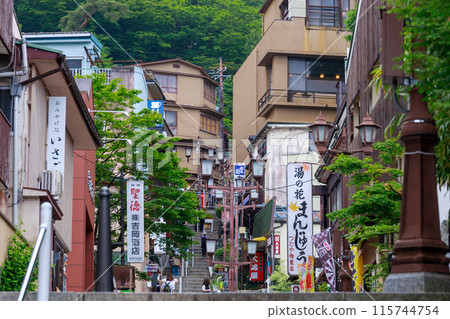 平日伊香保石階街風景 115744754