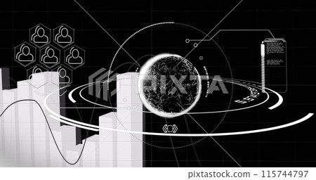 Image of mathematical equations and mathematical equations over car Image of mathematical equations and mathematical equations over car 115744797