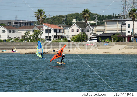 衝浪者享受夏日大海 115744941