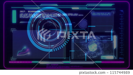 Composition of scope and data processing and screen with scope and screen 115744989