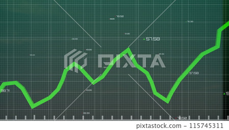 Image of data processing over green background Image of data processing over green background 115745311