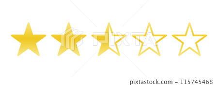 簡單的金色2.5星標記 115745468