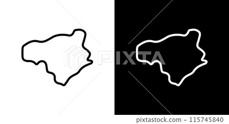 Simple Tokushima prefecture in Japan line icon Simple Tokushima prefecture in Japan line icon 115745840