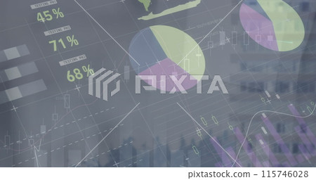 Image of data processing over landscape 115746028