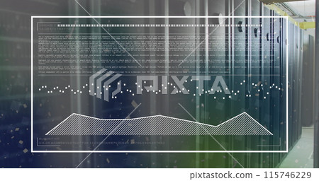Image of data processing over computer servers Image of data processing over computer servers 115746229