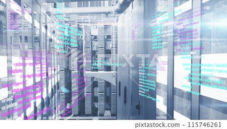Image of data processing over computer servers 115746261
