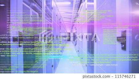 Image of data processing over computer servers 115746271