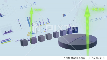 Image of financial data processing and statistics 115746318
