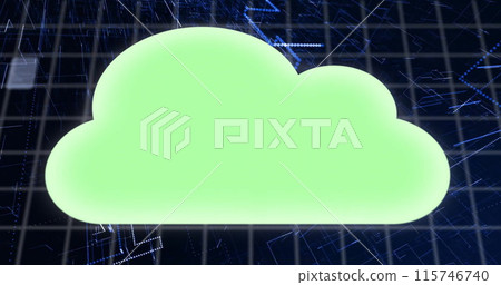 Image of digital icons and binary coding data processing over dark background Image of digital icons and binary coding data processing over dark background 115746740