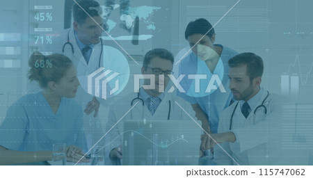 Image of data processing over diverse doctors 115747062