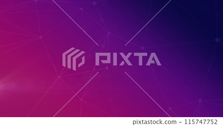 Images of network of connections on blue and pink background Images of network of connections on blue and pink background 115747752