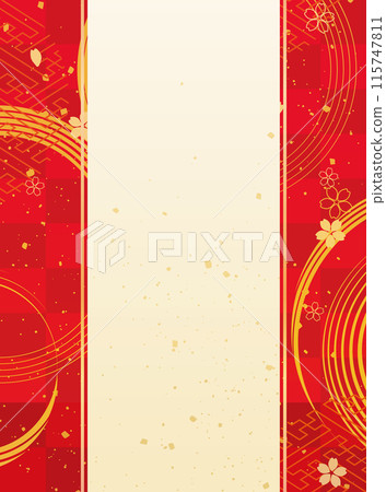 Japanese style background design 115747811
