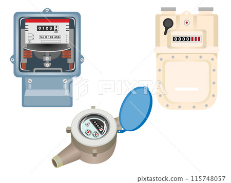 Electricity, water and gas meters Electricity, water and gas meters 115748057