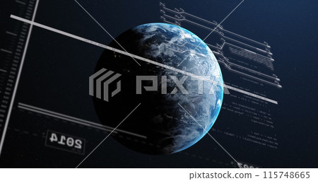 Image of computing data processing over globe Image of computing data processing over globe 115748665