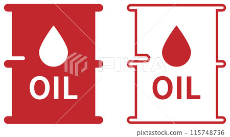 Oil icon red Oil icon red 115748756
