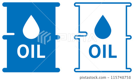 Oil icon blue Oil icon blue 115748758