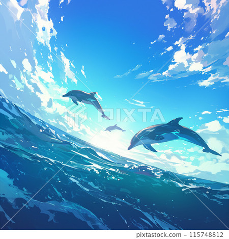 Swim with dolphins 115748812