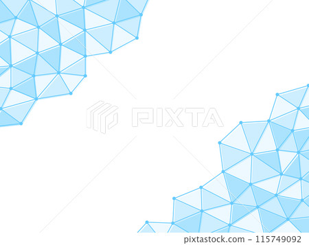 Light blue polygonal line and color surface diagonal decorative frame 115749092
