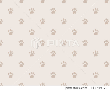 Analog style hand-drawn illustration pattern of dog and cat paws Analog style hand-drawn illustration pattern of dog and cat paws 115749179