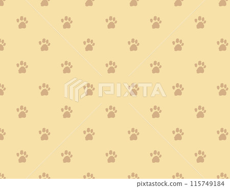 Analog style hand-drawn illustration pattern of dog and cat paws Analog style hand-drawn illustration pattern of dog and cat paws 115749184