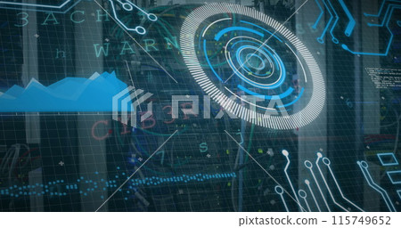 Futuristic cyber security concepts are displayed 115749652