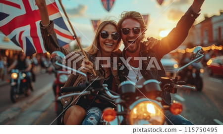 British with flag British with flag 115750495