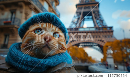 cat in Paris cat in Paris 115750534