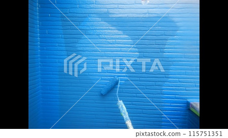 Exterior wall painting Exterior wall painting 115751351