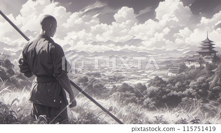 Shaolin monk 115751419