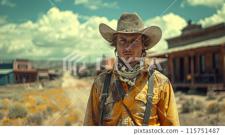 cowboy in the wild west 115751487