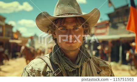 cowboy in the wild west cowboy in the wild west 115751503