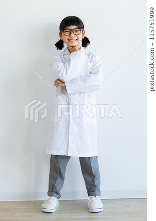 Girl in a white coat Girl in a white coat 115751999