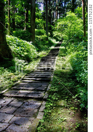 Tsugikozaka and Mount Haguro (Tsuruoka City, Yamagata Prefecture) 115752182