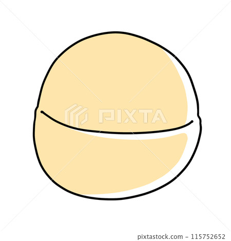 鬆散的簡單澳洲堅果固體塗層 115752652