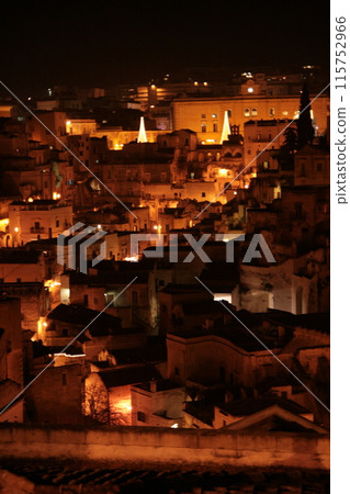 Cave dwelling Sassi sky 115752966