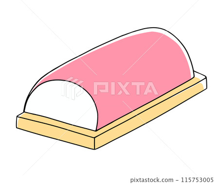 Loose and simple kamaboko (solid color) 115753005