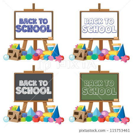 Back to School Vector Illustration 115753461