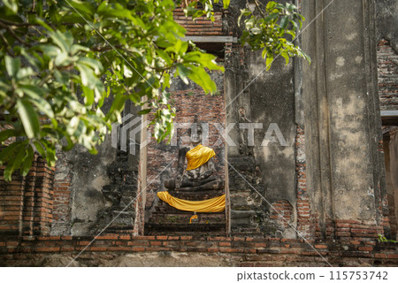 THAILAND AYUTTHAYA WAT BOROM PHUTTHARAM THAILAND AYUTTHAYA WAT BOROM PHUTTHARAM 115753742