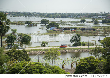 THAILAND AYUTTHAYA WATER FLOODING 115753954