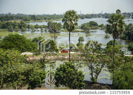 THAILAND AYUTTHAYA WATER FLOODING 115753959