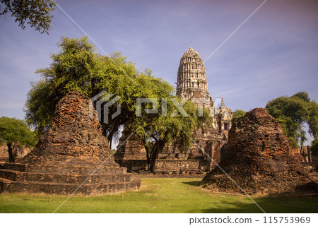 THAILAND AYUTTHAYA WAT RATCHABURANA THAILAND AYUTTHAYA WAT RATCHABURANA 115753969