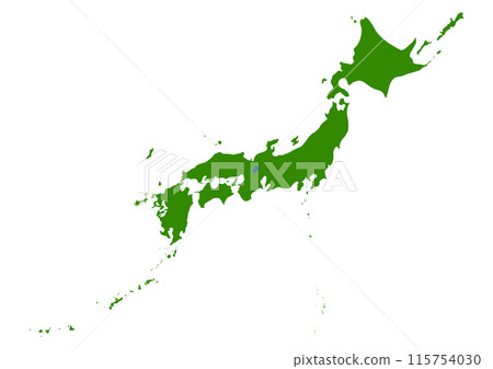 日本列島的地圖 日本列島的地圖 115754030