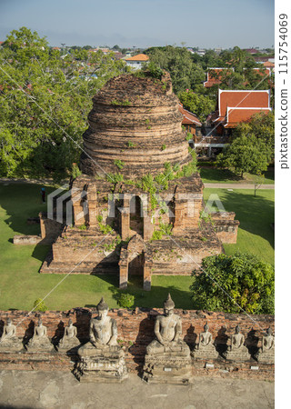 THAILAND AYUTTHAYA WAT YAI CHAI MONGKON THAILAND AYUTTHAYA WAT YAI CHAI MONGKON 115754069