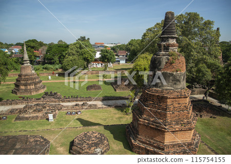 THAILAND AYUTTHAYA WAT RATCHABURANA THAILAND AYUTTHAYA WAT RATCHABURANA 115754155