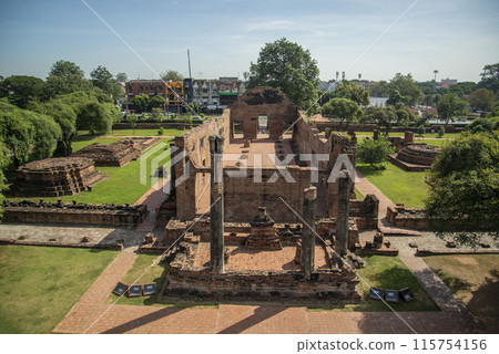 THAILAND AYUTTHAYA WAT RATCHABURANA THAILAND AYUTTHAYA WAT RATCHABURANA 115754156