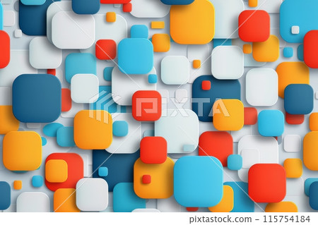 Modern wallpaper featuring abstract shapes and vibrant colors for a contemporary background 115754184