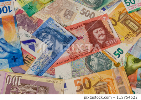 Background of currencies from different european countries Background of currencies from different european countries 115754522