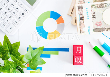 Market research image of monthly income, labor, 10,000 yen bill Market research image of monthly income, labor, 10,000 yen bill 115754621