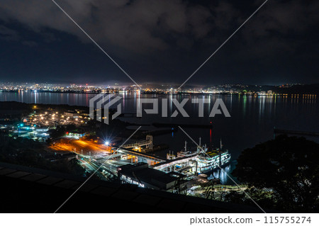 櫻島港渡輪碼頭夜景 櫻島港渡輪碼頭夜景 115755274
